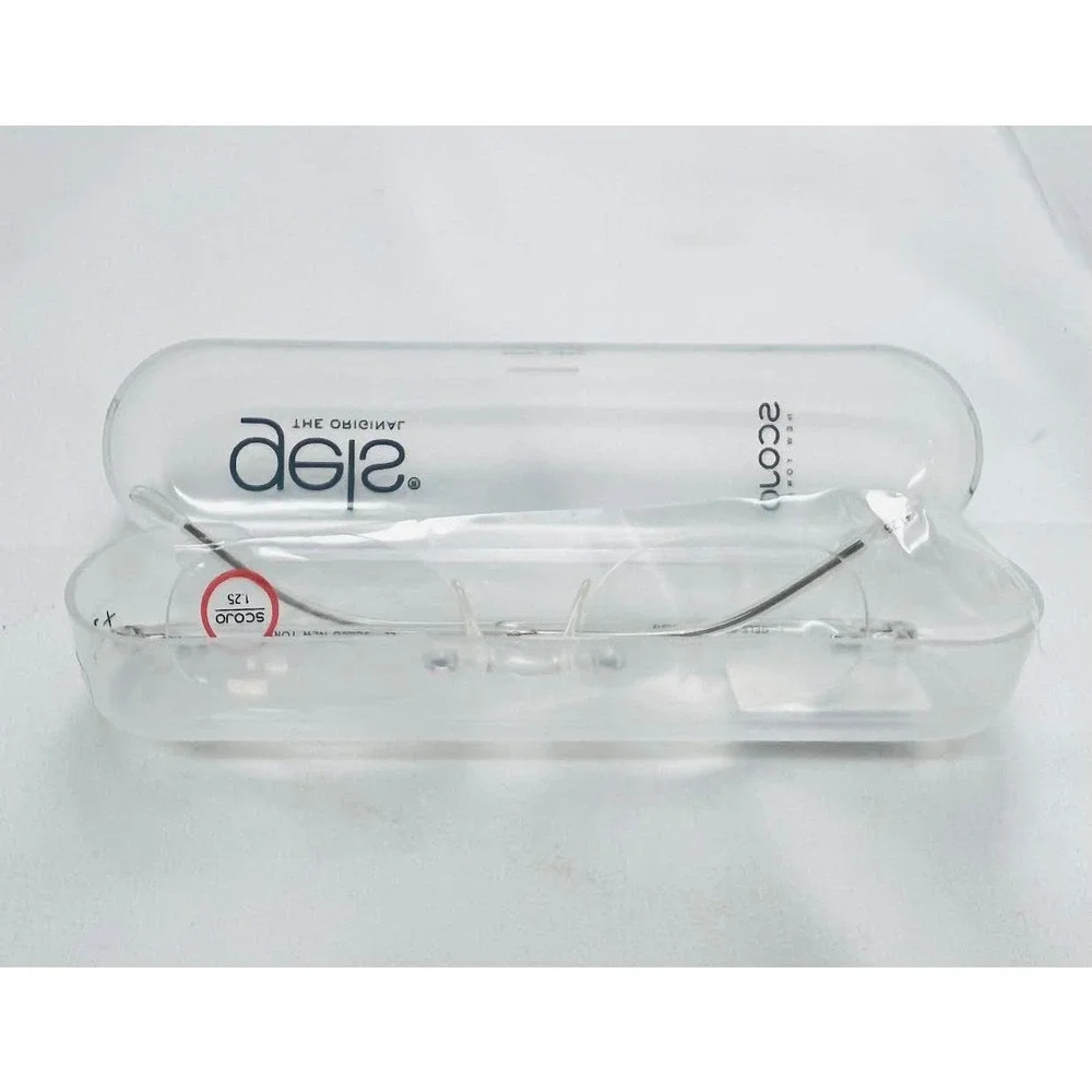 NEW! Scojo New York Gels Original Reading Glasses 1.25x Crystal Clear‎